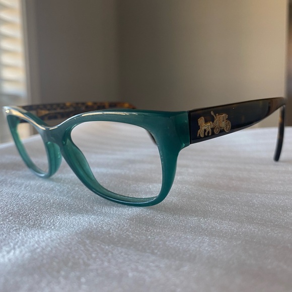 Coach HC6104 Eyeglass Frame Teal - Picture 1 of 4